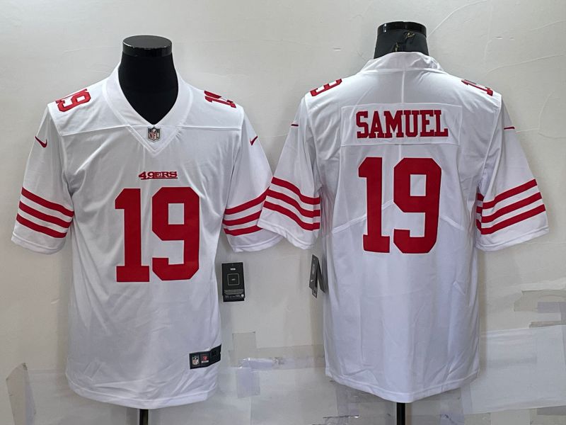 Men San Francisco 49ers #19 Samuel White New 2022 Nike Limited Vapor Untouchable NFL Jersey->oakland raiders->NFL Jersey